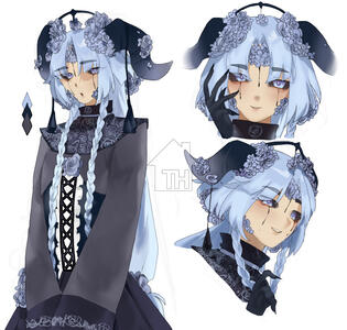 Simple-shaded character sheet